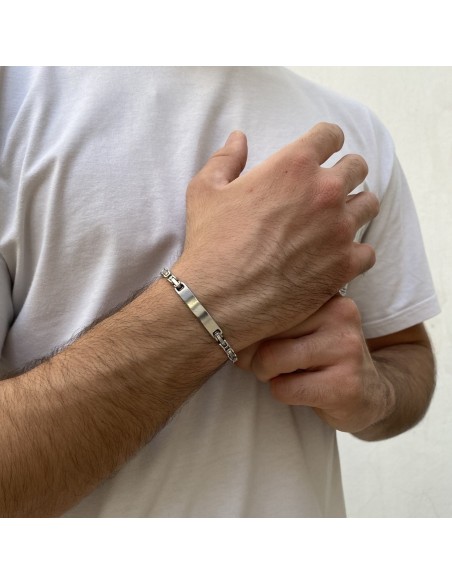 Bracciale Acciaio Piastra Centrale [8aaca1a3]