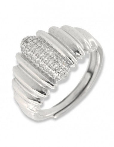 Anello Argento Rodiato Caramello [7039582f]