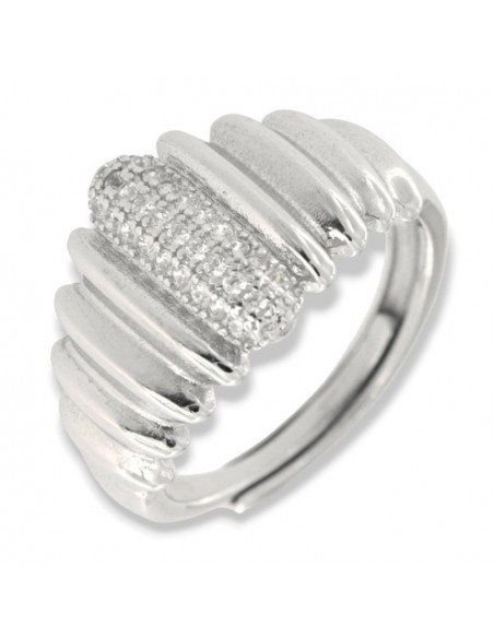 Anello Argento Rodiato Caramello [7039582f]