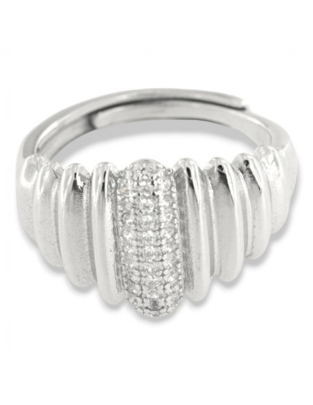 Anello Argento Rodiato Caramello [1b529d38]