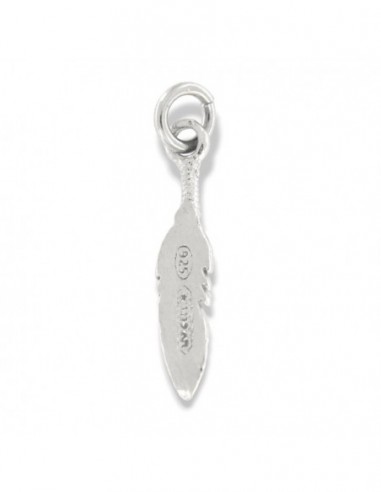 Ciondolo Argento Rodiato Piuma Piccola [eeaa1a11]