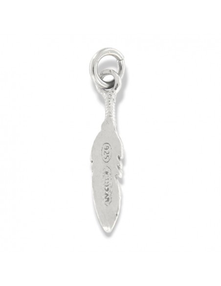 Ciondolo Argento Rodiato Piuma Piccola [eeaa1a11]