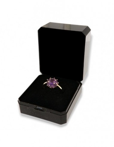Anello Argento Dorato Ametista Naturale [2be3843d]