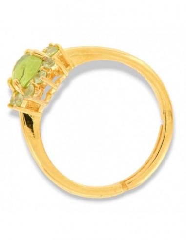 Anello Argento Dorato Peridoto Naturale [e8fbc83f]