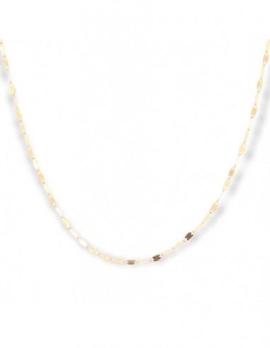 Collana Oro Giallo Maglia Mirror 1,10gr [e35b1174]