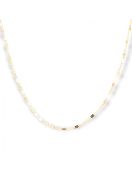 Collana Oro Giallo Maglia Mirror 1,10gr [e35b1174]