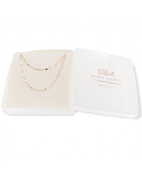 Collana Oro Giallo Maglia Mirror 1,10gr [c057cffa]