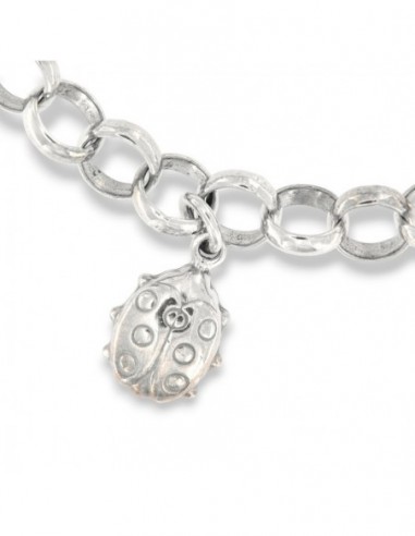 Bracciale Argento Rodiato Ciondoli Portafortuna [05352fad]