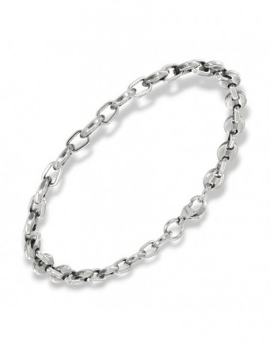 Bracciale Acciaio Maglia Marina Ovale [5a39c4a9]