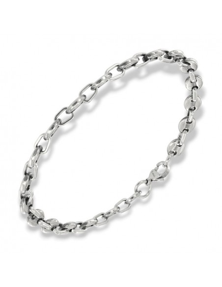 Bracciale Acciaio Maglia Marina Ovale [5a39c4a9]