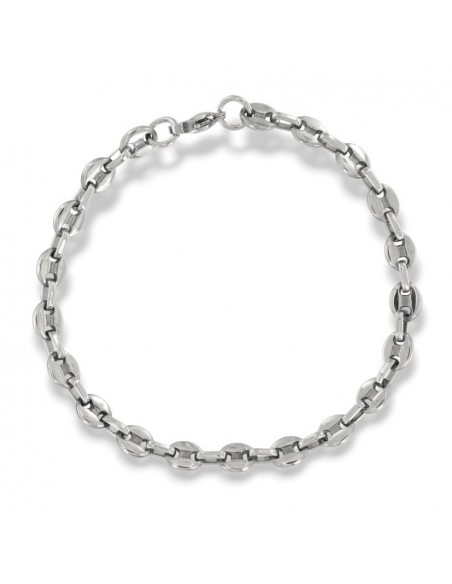 Bracciale Acciaio Maglia Marina Ovale [ccc04459]