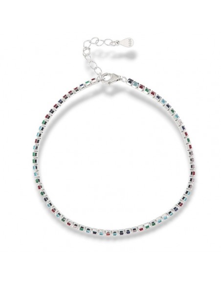 Bracciale Argento Tennis Zirconi Colorati 2MM [c0e0dac5]