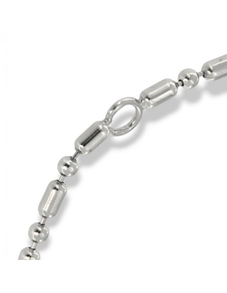 Bracciale Argento Rodiato Cuore Pendente [1d6390a4]