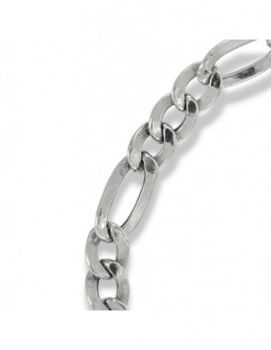 Bracciale Argento Rodiato Maglia 3+1 Smussata [ae1d2076]