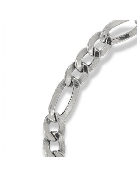 Bracciale Argento Rodiato Maglia 3+1 Smussata [ae1d2076]