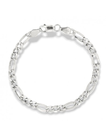 Bracciale Argento Rodiato Maglia 3+1 Smussata [ab4d6768]