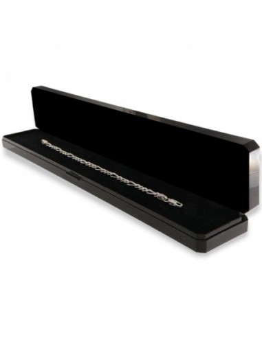 Bracciale Argento Rodiato Maglia 3+1 Smussata [1c50a66c]