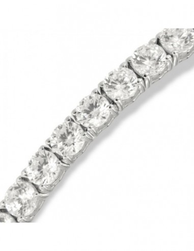 Bracciale Argento Tennis Zirconi Bianchi 4MM [aa8f443d]