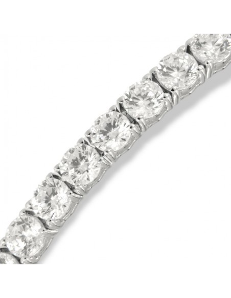 Bracciale Argento Tennis Zirconi Bianchi 4MM [aa8f443d]