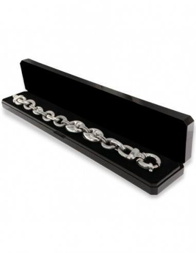 Bracciale Argento Rodiato Magia Marina E Maglia Ovale Gordonata [42c54d24]