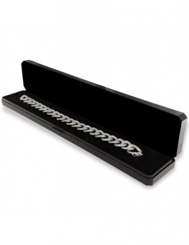 Bracciale Argento Rodiato Grumetta Zirconi Bianchi [d7936fd4]