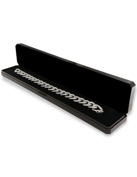 Bracciale Argento Rodiato Grumetta Zirconi Bianchi [d7936fd4]