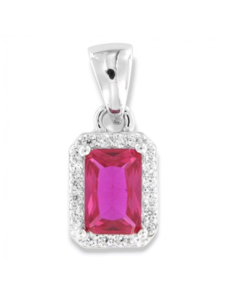 Ciondolo Argento Rodiato Principessa Rossa 6x4MM [99d775c1]