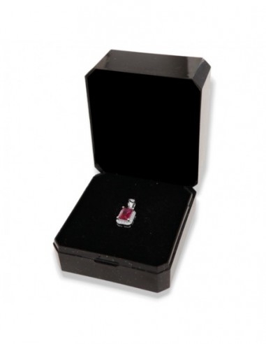 Ciondolo Argento Rodiato Principessa Rossa 6x4MM [8a5414e1]