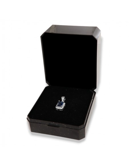 Ciondolo Argento Rodiato Principessa Blu 6x4MM [0df8cce0]