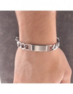 Bracciale Acciaio Piastra Personalizzabile [3e7beedf] 2