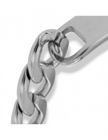 Bracciale Acciaio Piastra Personalizzabile [208eac26]