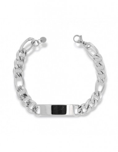 Bracciale Acciaio Piastra Personalizzabile [25deeb38]