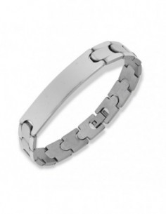 Bracciale Acciaio Piastra Centrale Spesso [3b9cb400]