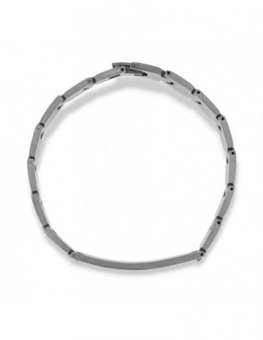 Bracciale Acciaio Piastra Centrale Spesso [1bb1efe6]