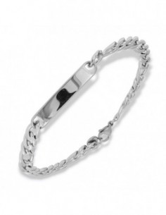 Bracciale Acciaio Piastra Personalizzabile [83c6a1e7]