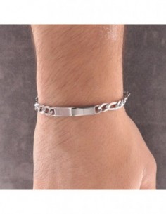 Bracciale Acciaio Piastra Personalizzabile [83c6a1e7] 2