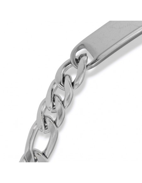 Bracciale Acciaio Piastra Personalizzabile [8dad622d]