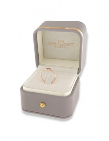 Anello Oro Rosa Zirconi Bianchi [d7c402a1]