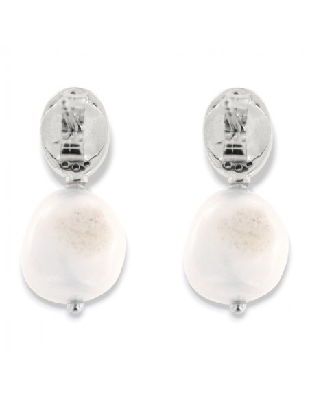 Orecchini Argento Rodiato Principessa Rossa Perla Bianca [24e16954]