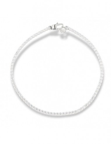 Bracciale Oro Bianco Tennis Zirconi Bianchi 1,5MM [09ba7739]