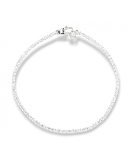Bracciale Oro Bianco Tennis Zirconi Bianchi 1,5MM [09ba7739]