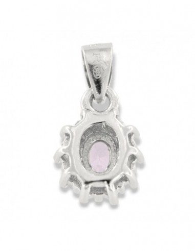 Ciondolo Argento Rodiato Principessa Lilla 4x3MM [b02ed8ac]