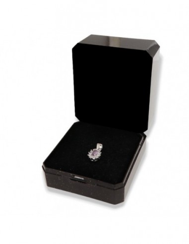 Ciondolo Argento Rodiato Principessa Lilla 4x3MM [073319a8]