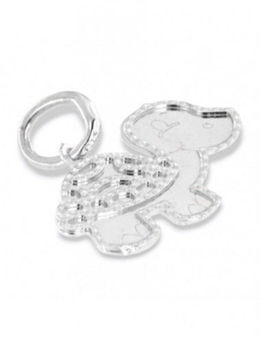 Ciondolo Oro Bianco Tartaruga Diamantata [89571d5c]