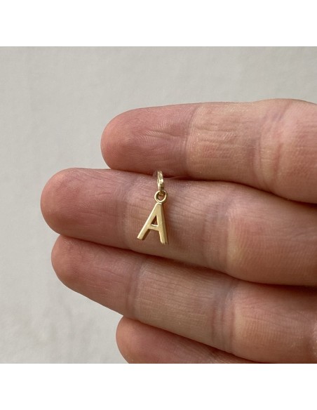 Ciondolo Oro Giallo Iniziale Lettera A [528032c9]