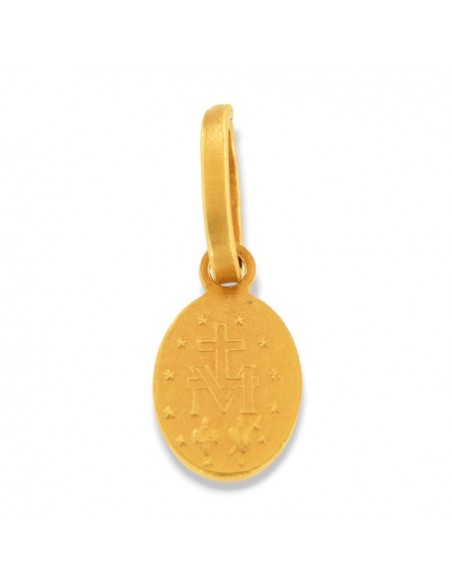 Ciondolo Oro Giallo Medaglia Madonna Miracolosa 0,70 Grammi [50defde8]