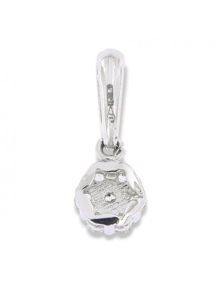 Ciondolo Oro Bianco Punto Luce 7 Zirconi [71f9e7f7]