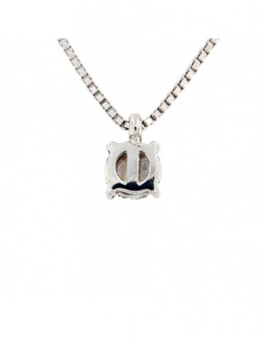 COLLANA ORO BIANCO PUNTO LUCE MAGIC 0,10 CT 1MISURA [8c789fb7]