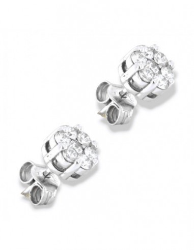 ORECCHINI ORO BIANCO MAGIC DIAMANTI 0,53 CARATI [3b915f55]