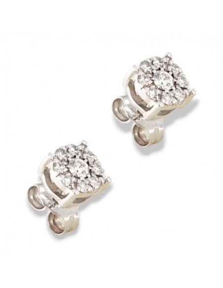ORECCHINI ORO BIANCO PUNTO LUCE MAGIC 0,39 CARATI [cb71674f]